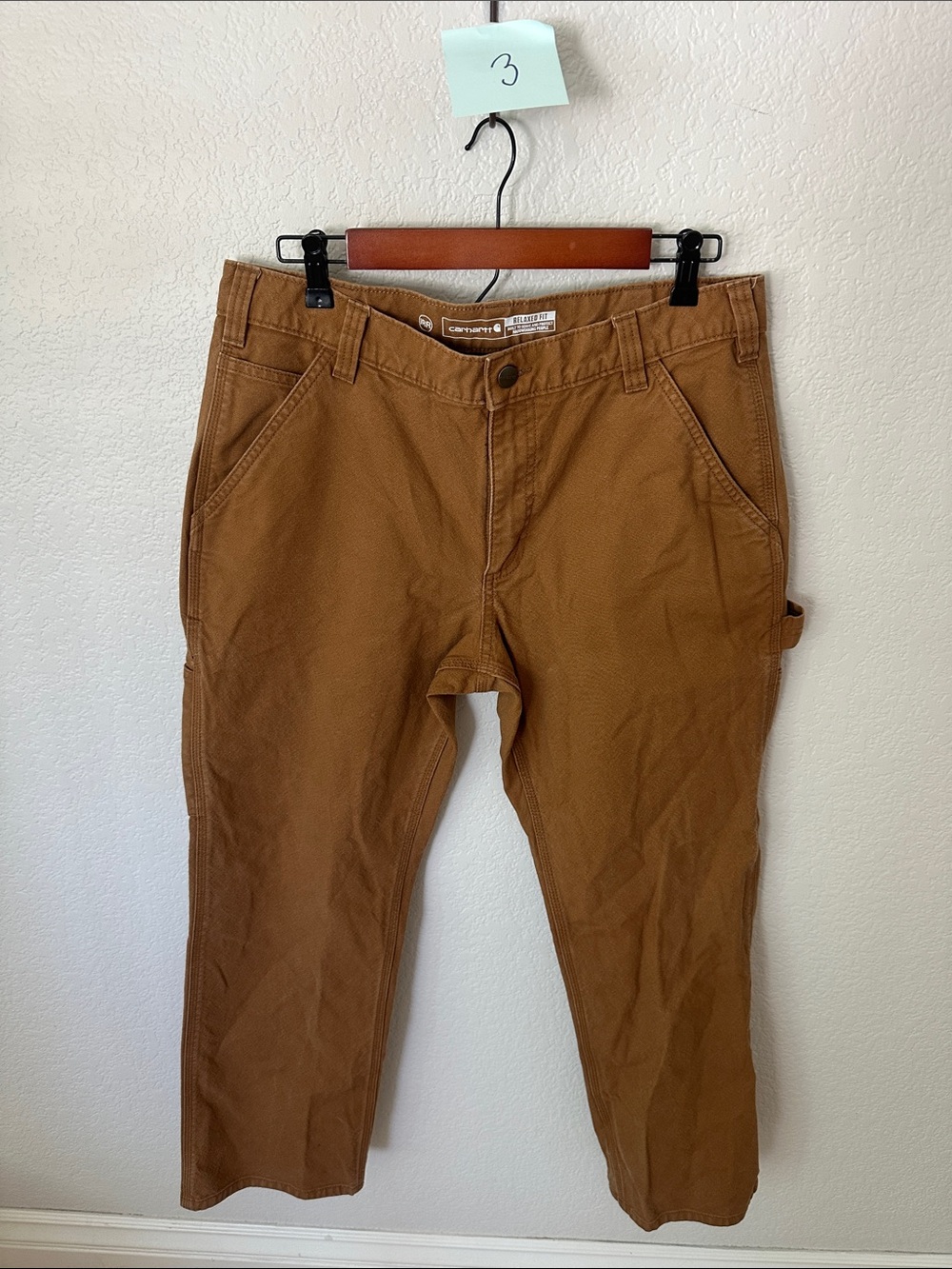 Carhartt Men’s Tan Work Utility Pants